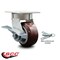 Service Caster 4 Inch Kingpinless Poly on Polyolefin Wheel Swivel Caster with Brake/Swivel Lock SCC-KP30S420-PPUR-SLB-BSL - alternate 5